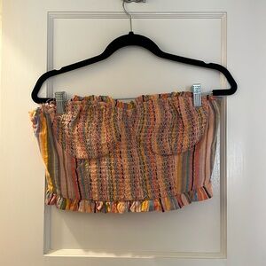 NWT anthropologie multi colored crop top